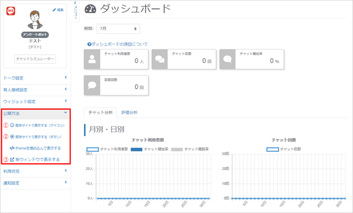 ダッシュボード